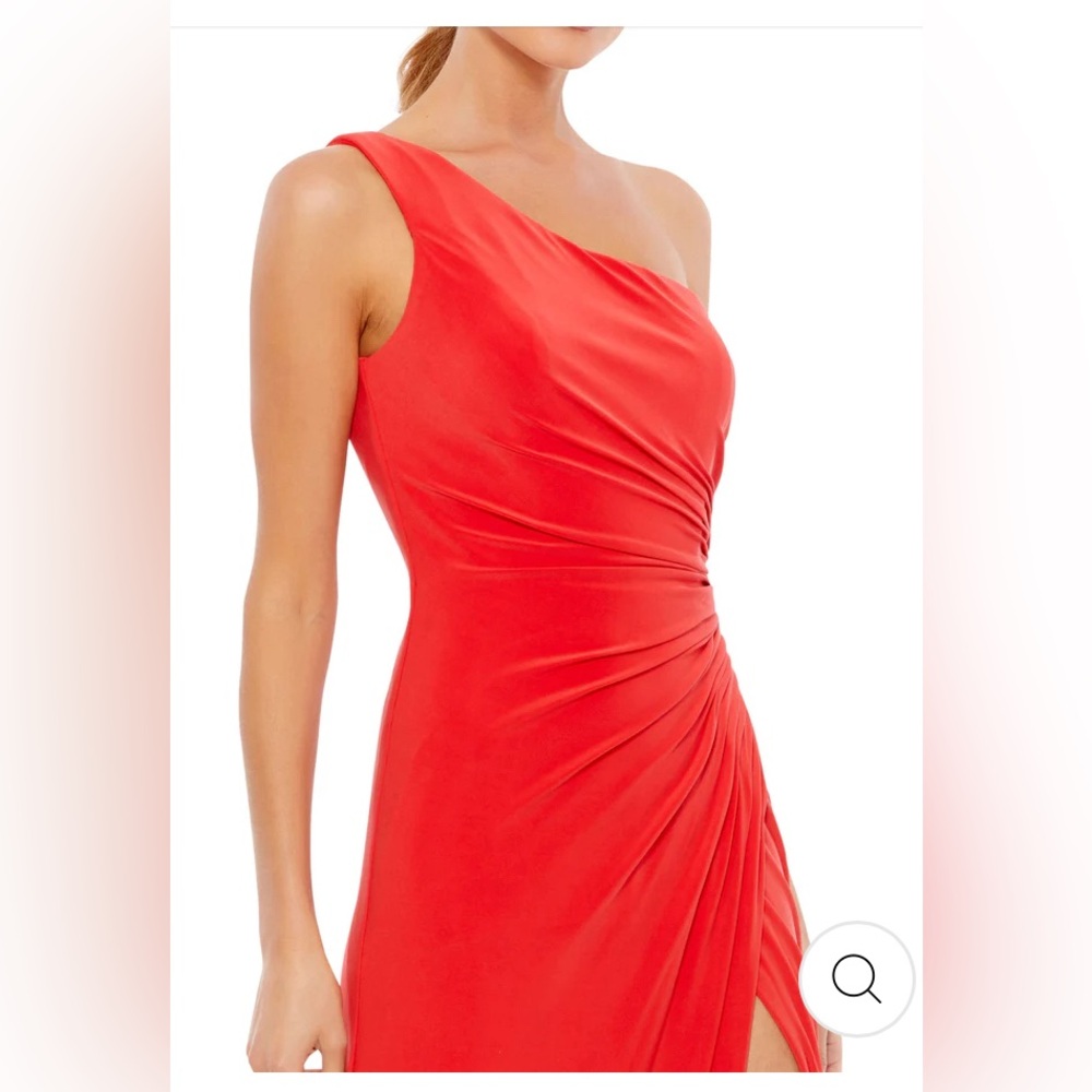 Mac Duggal One Shoulder Red Dress